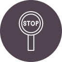Stop sign icon