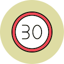 límite de velocidad icon