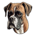 perro boxer icon