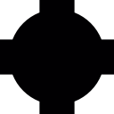 escudo cruzado negro 