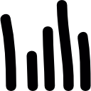 poziomy głośności lub wykres słupkowy ikona