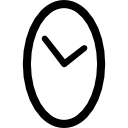 Oval clock icon