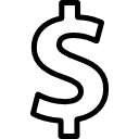 Знак доллара icon