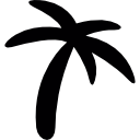 forma de palmera negra icon