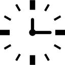 reloj rectangular icon