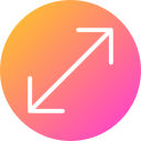 flecha diagonal icon