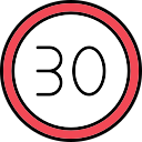 límite de velocidad icon