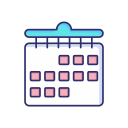 calendario de fechas icon