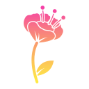 flor hibiscus icon