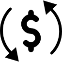 símbolo de dólar icon