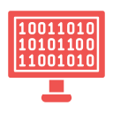 código binario icon