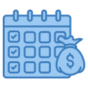 calendario financiero icon