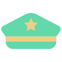 sombrero militar icon