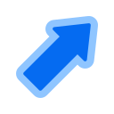 flecha diagonal icon