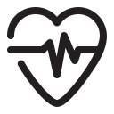 frecuenciacorazóncardiogramapulsoelectrocardiograma icon