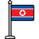 bandera de corea del norte 