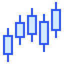 gráfico de velas icon