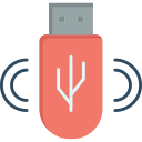 Una unidad flash USB 