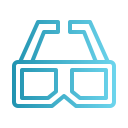 gafas 3d icon