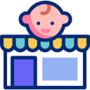 tienda de bebés animated icon