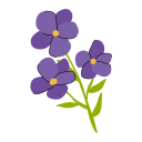 flor violeta icon