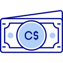 dolar canadiense icon