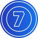 numero 7 icon