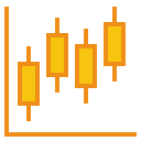 gráfico de velas icon