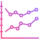 gráfico de linea icon