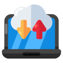 transferencia de datos en la nube icon