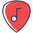 púa de guitarra icon