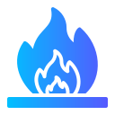 materiales inflamables icon