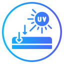 radiación uv icon