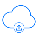 carga y descarga de datos en la nube icon