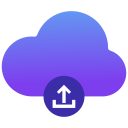 carga y descarga de datos en la nube icon