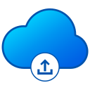 carga y descarga de datos en la nube icon