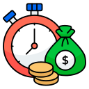 el tiempo es dinero icon