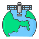 satélite gps icon