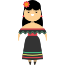 mujer mexicana icon