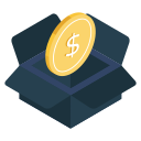 caja de dinero icon