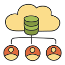 diagrama de flujo de datos icon