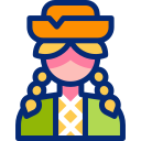 mujer animated icon