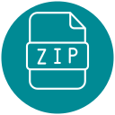 carpeta zip icon