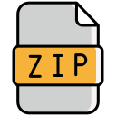 carpeta zip icon