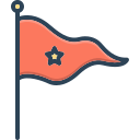 estrella con bandera 