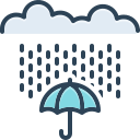 nube de lluvia icon