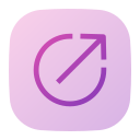 flecha diagonal icon