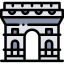 arco del triunfo icon