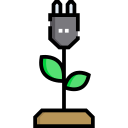Green energy icon