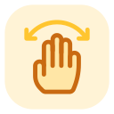 deslizar la mano icon